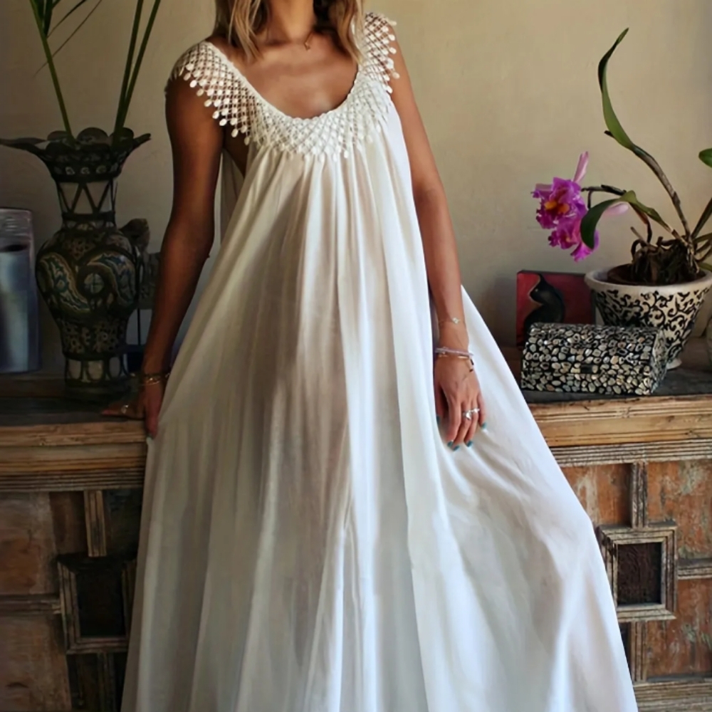 Women's Plus Size Boho Maxi Dress